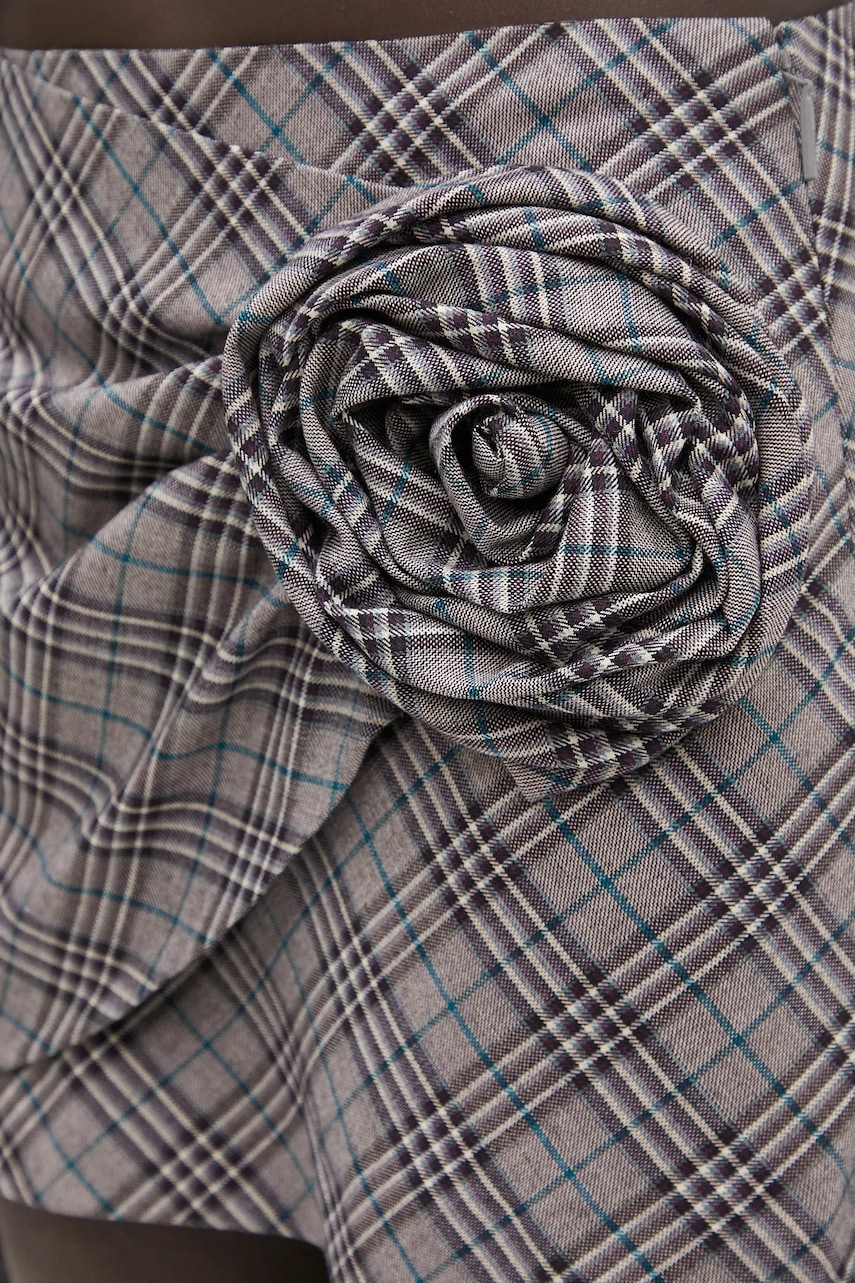 Vlnená sukňa AMBUSH Check Rose Skirt