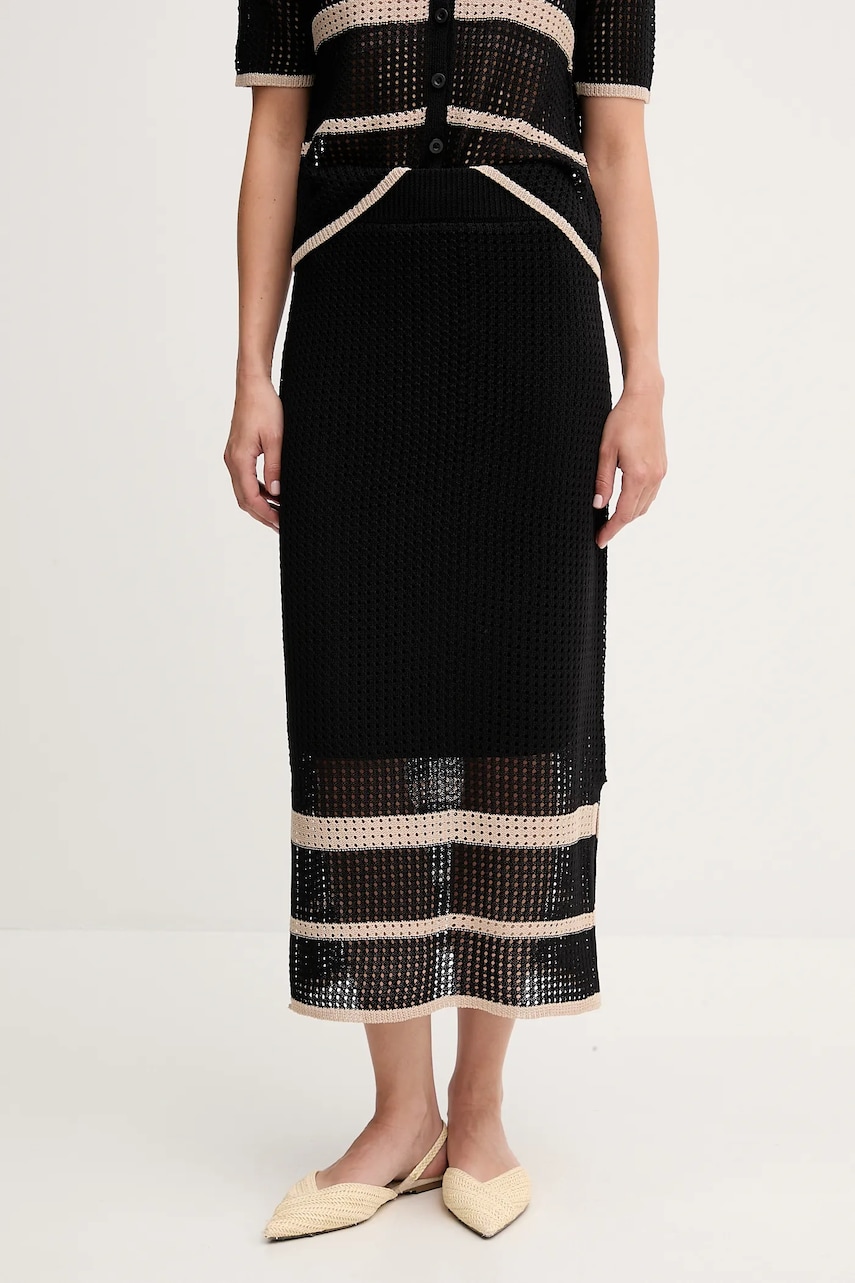 Joseph Ribkoff fustă culoarea negru, midi, drept, 252923