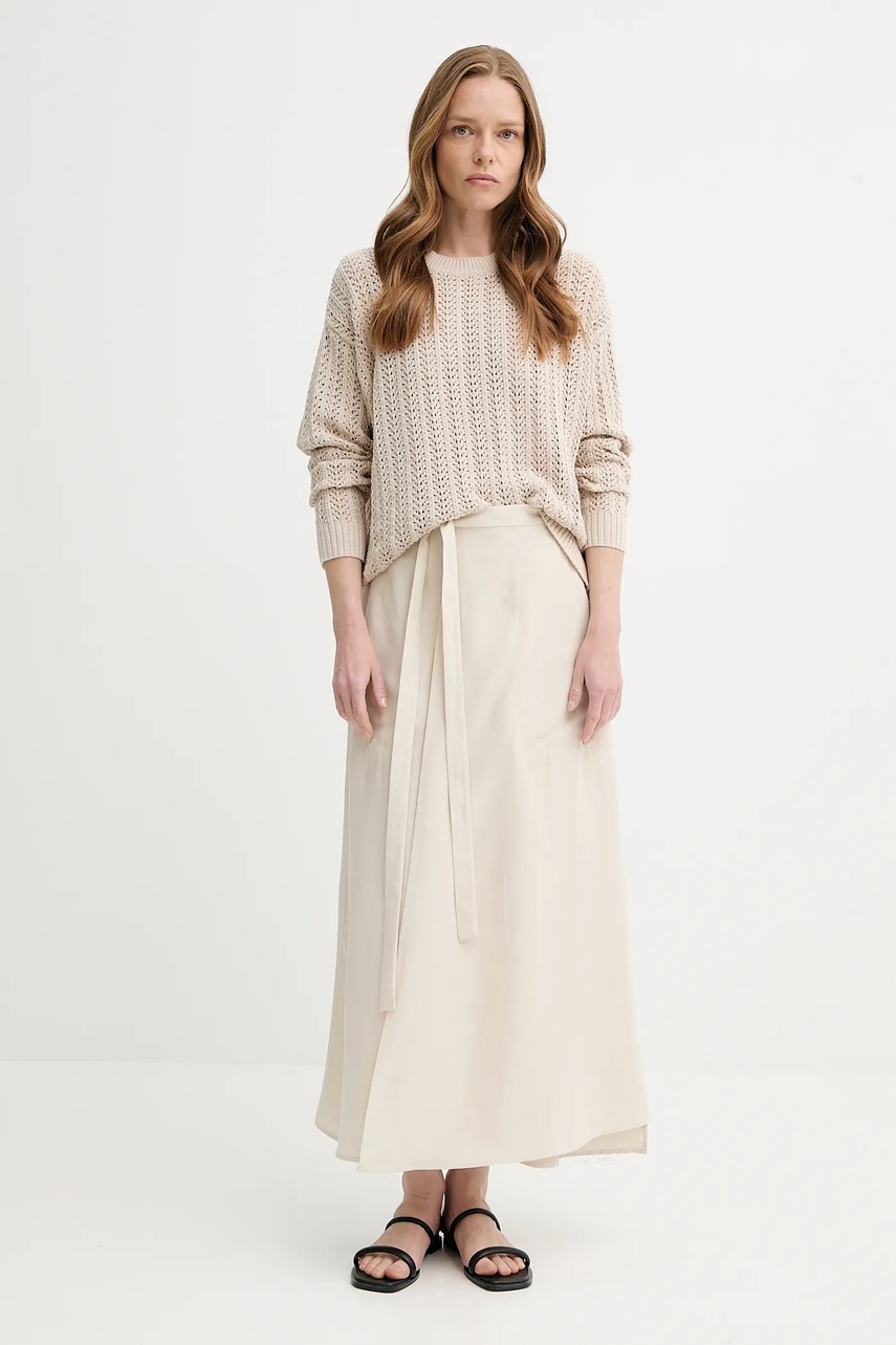 Юбка Marc OPolo цвет бежевый midi расклешённая 504122420059