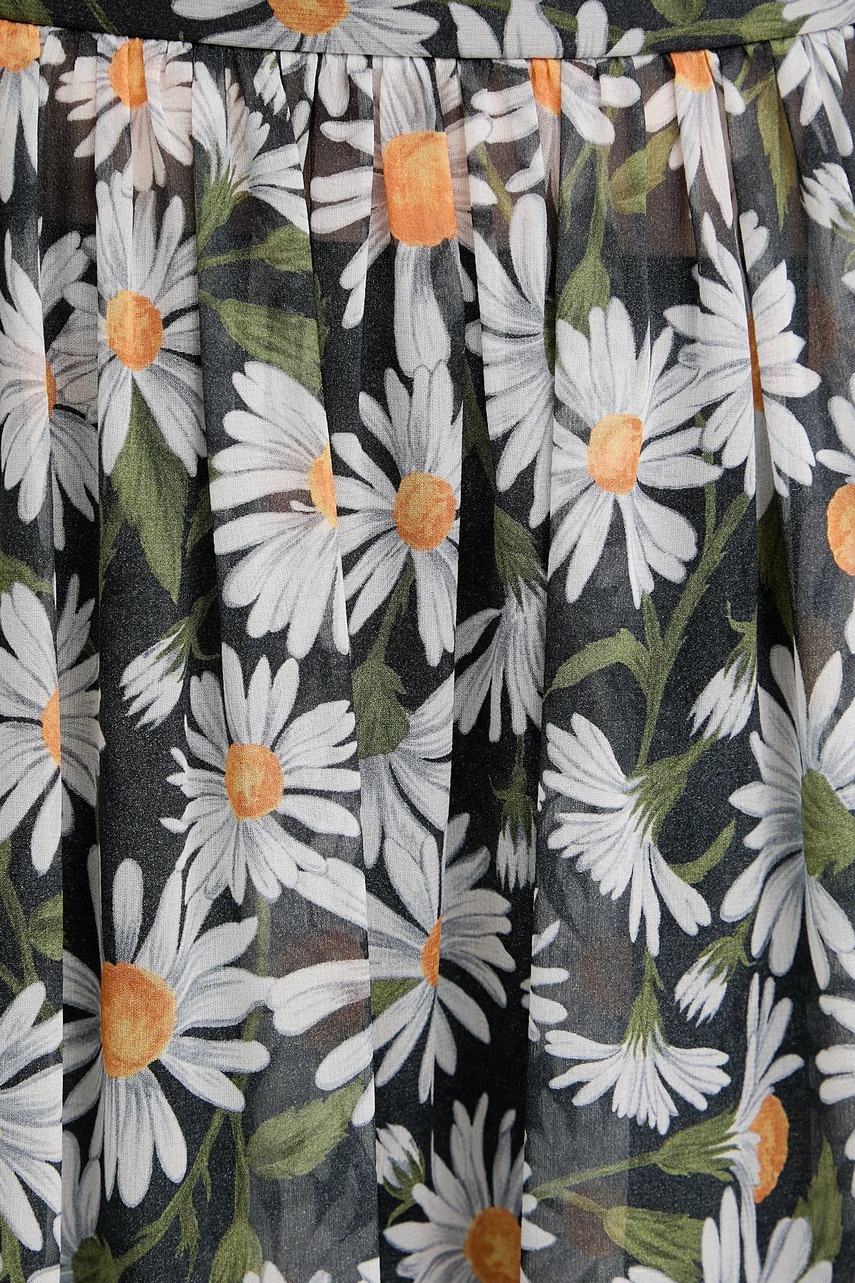 Μεταξωτή φούστα Weekend Max Mara χρώμα: μαύρο, 2515101013600 φωτογραφία