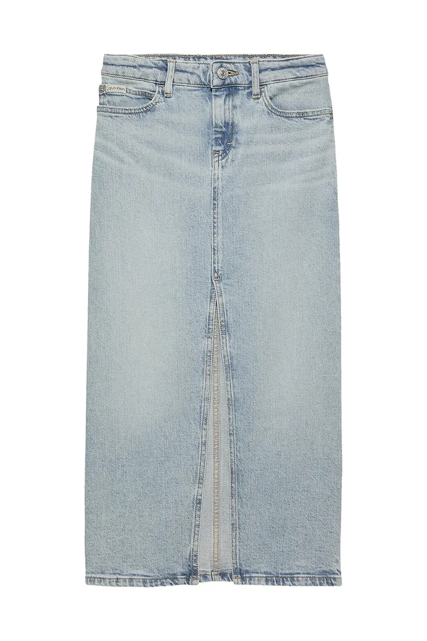 Детская джинсовая юбка Calvin Klein Jeans midi карандаш IG0IG02718