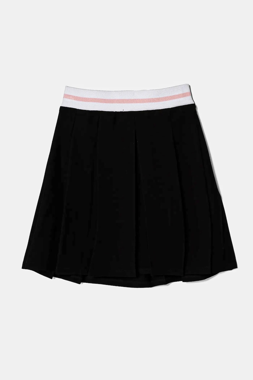 Детская юбка Guess цвет чёрный midi расклешённая J5RD12 KAUH0 Детская юбка Guess цвет чёрный midi расклешённая J5RD12 KAUH0