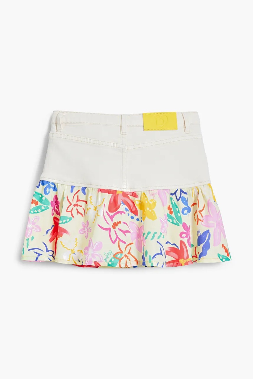 Desigual gyerek szoknya bézs, mini, egyenes, 25SGFW01 termék 2. képe