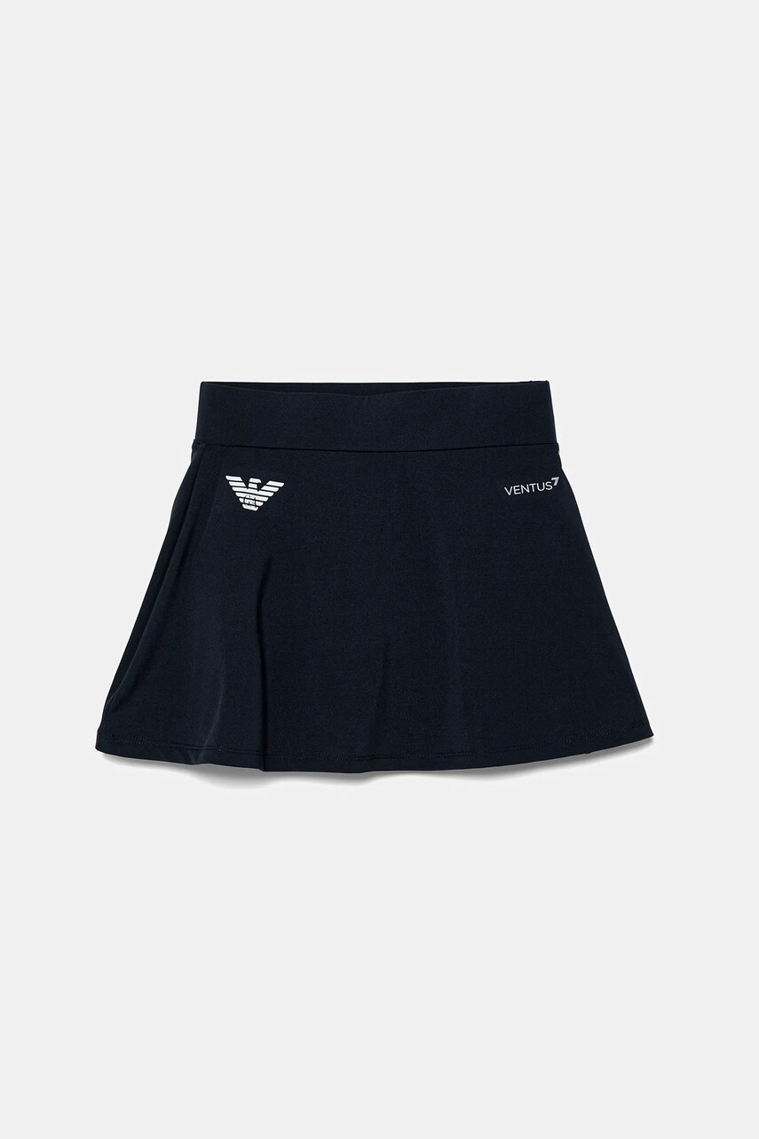 EA7 Emporio Armani fustă fete culoarea bleumarin, mini, evazati, 7G000109 AF12509