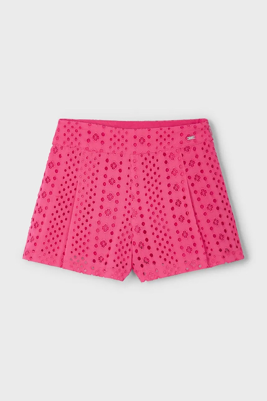 Mayoral pantaloni scurți din bumbac pentru copii culoarea roz, 3285