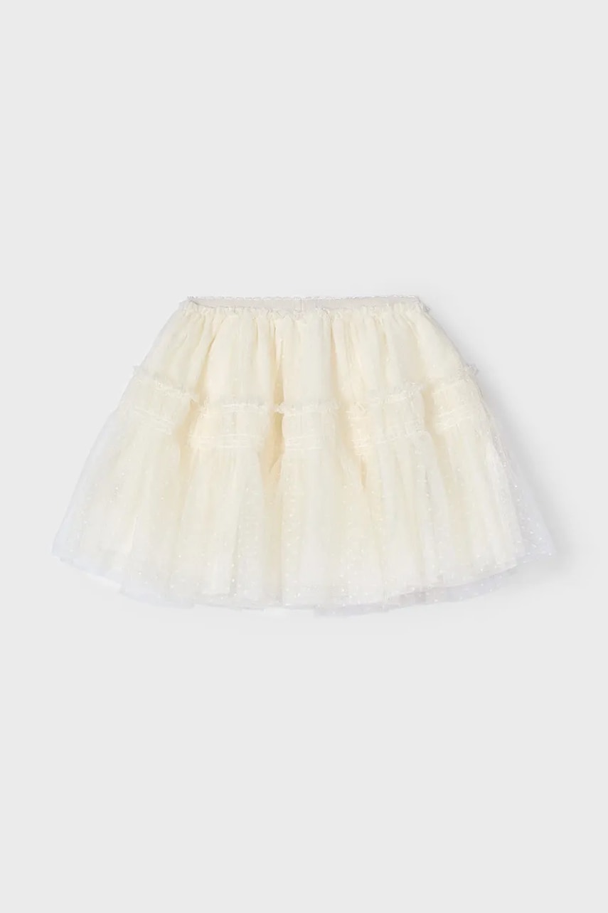 Детская юбка Mayoral цвет бежевый mini расклешённая 3961 Детская юбка Mayoral цвет бежевый mini расклешённая 3961