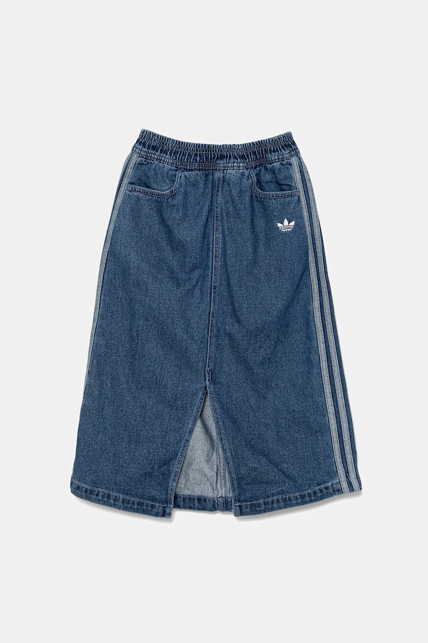 Детская джинсовая юбка adidas Originals midi прямая JC7879