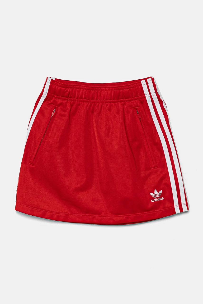Детская юбка adidas Originals цвет красный mini расклешённая JC9136