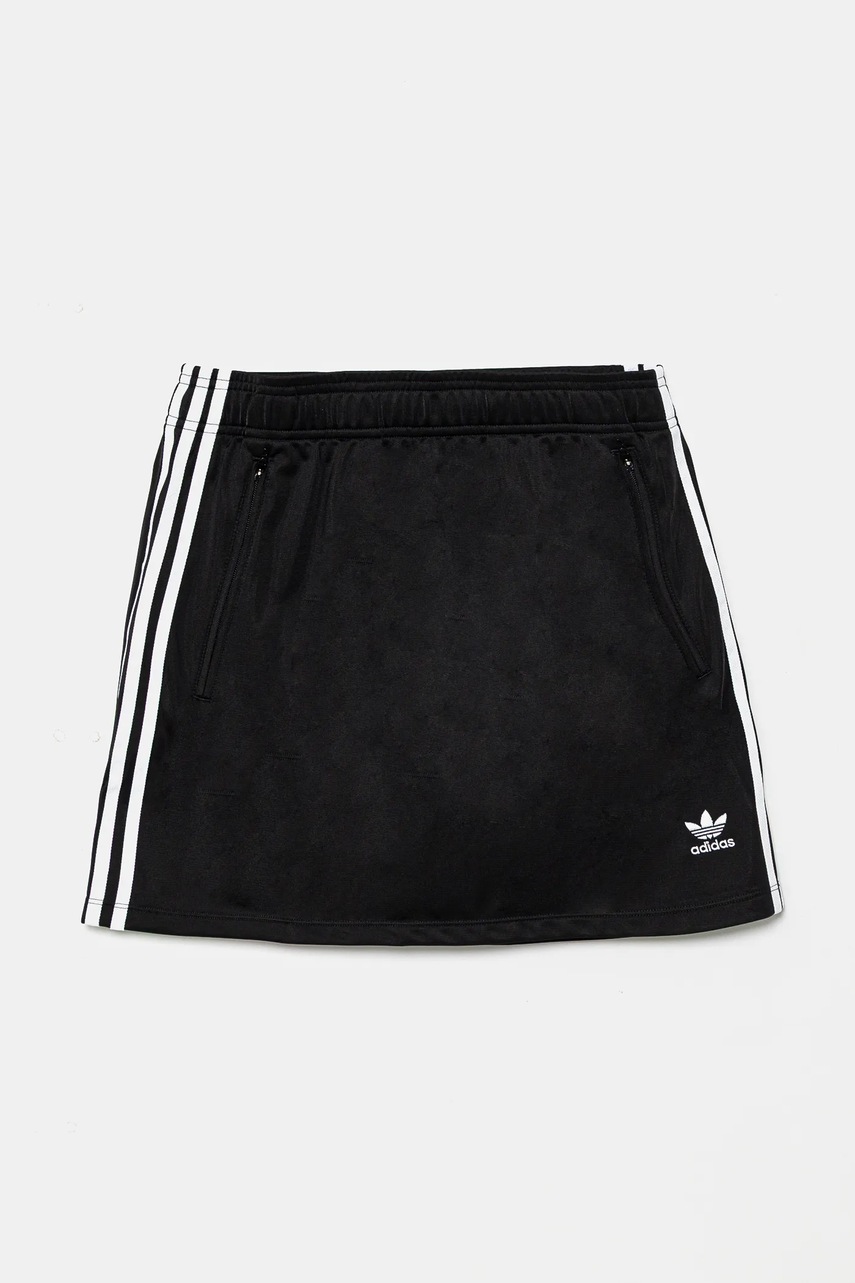 Детская юбка adidas Originals цвет чёрный mini прямая JD5824 Детская юбка adidas Originals цвет чёрный mini прямая JD5824