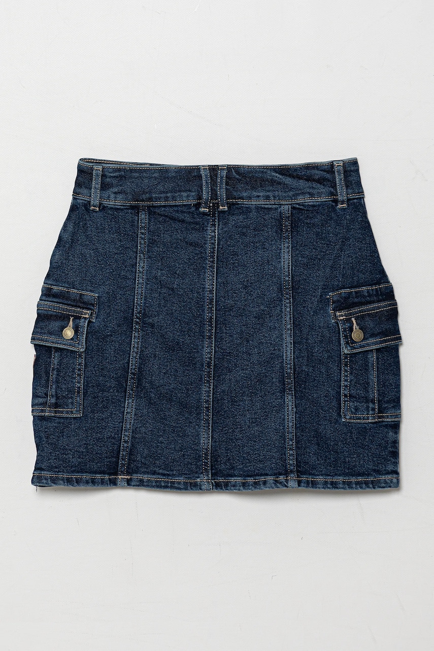 Детская джинсовая юбка Guess цвет синий mini прямая J5GD07 D5NK0 Детская джинсовая юбка Guess цвет синий mini прямая J5GD07 D5NK0