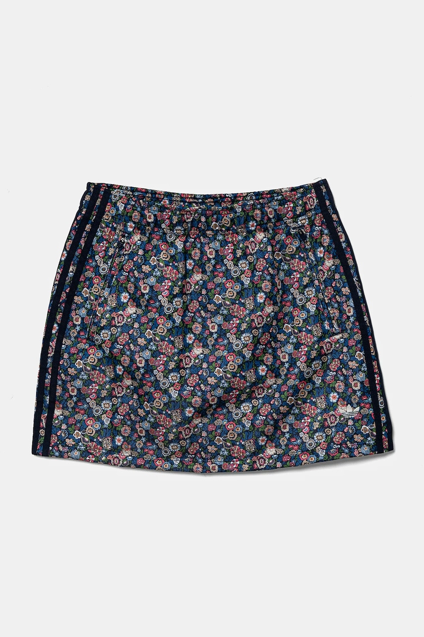 Детская юбка adidas Originals цвет синий mini прямая JD0529 Детская юбка adidas Originals цвет синий mini прямая JD0529