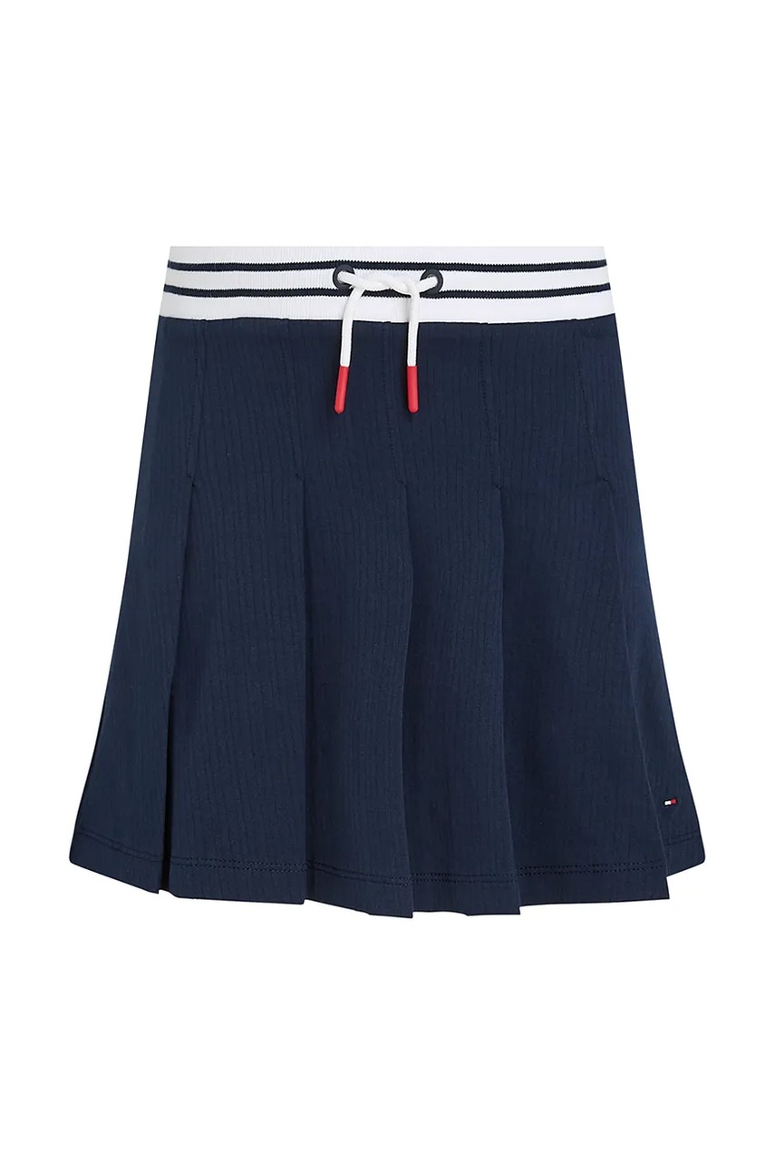 Детская юбка Tommy Hilfiger цвет синий mini расклешённая KG0KG08428