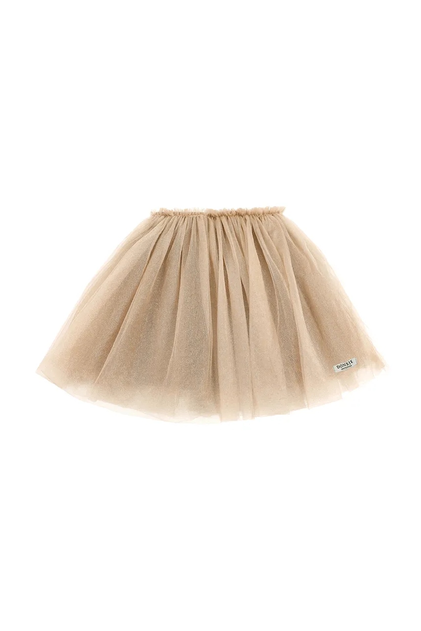 Donsje fusta fete Pien Skirt culoarea bej, mini, evazati, 4035400 Donsje fusta fete Pien Skirt culoarea bej, mini, evazati, 4035400