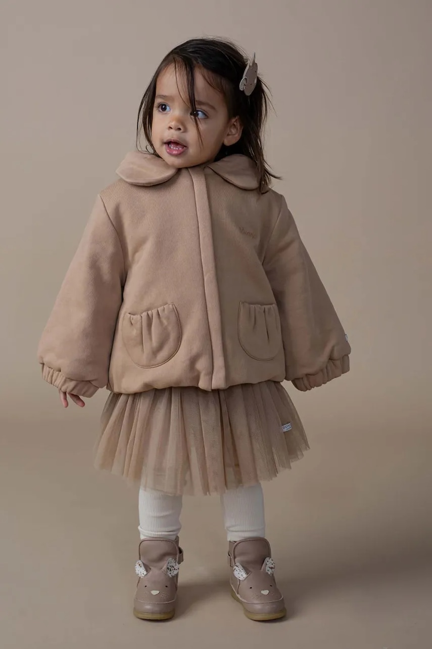 Donsje fustă fete Pien Skirt culoarea bej, mini, evazați, 4035400
