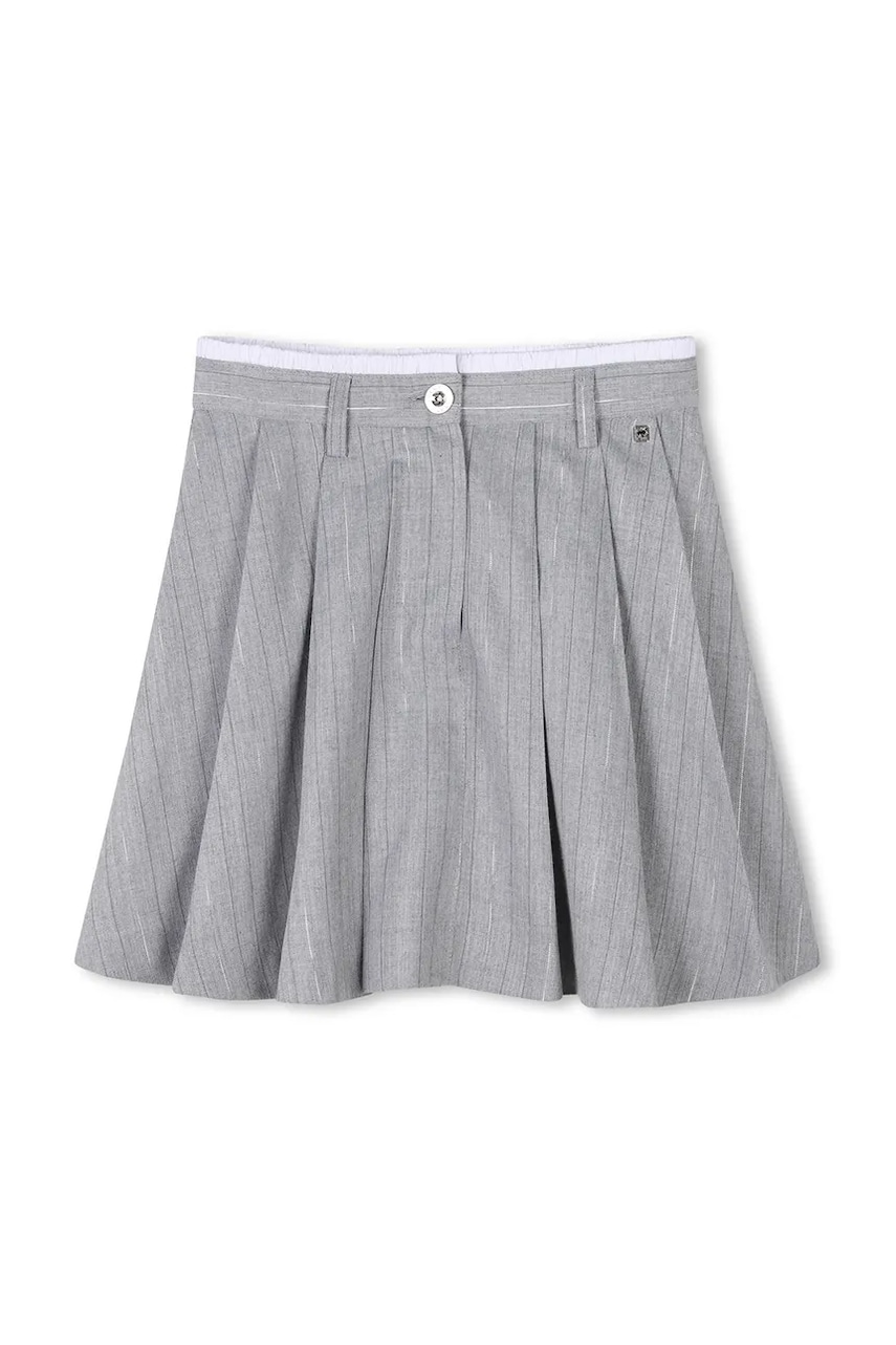 Dkny fusta fete culoarea gri, mini, evazati, D62266