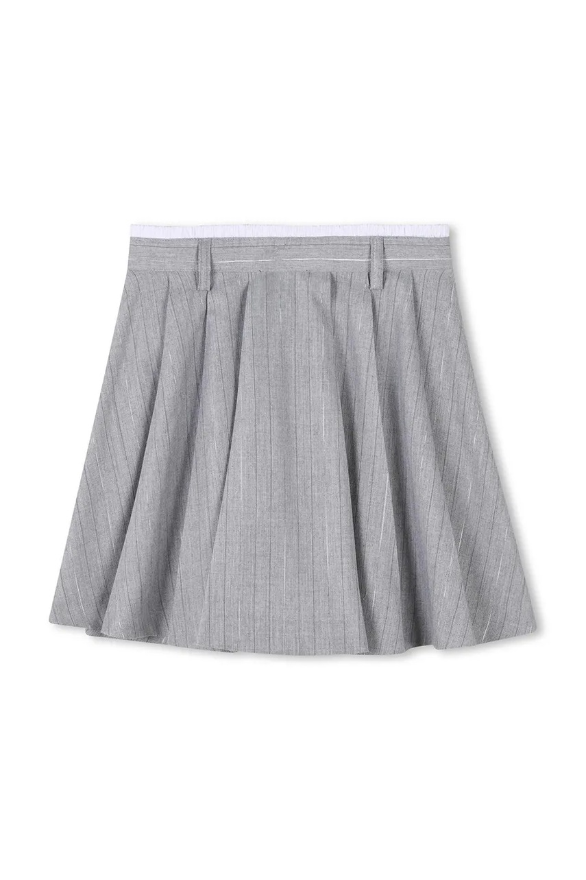 Дитяча спідниця Dkny колір сірий mini розкльошена D62266