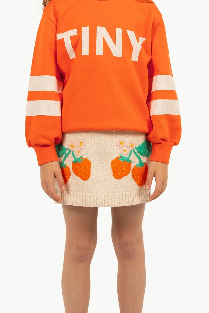 Dievčenská bavlnená sukňa Tinycottons STRAWBERRIES SKIRT