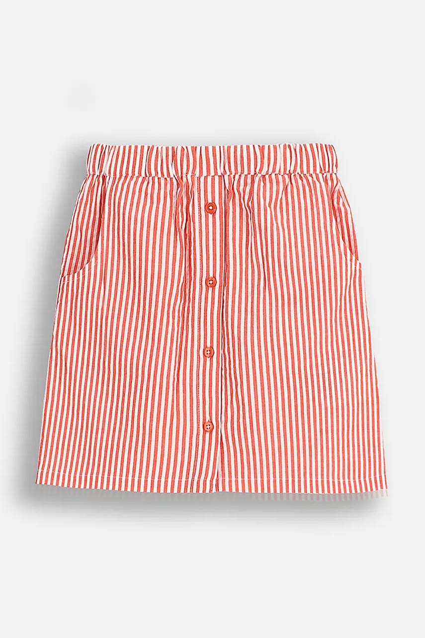 Coccodrillo fustă din bumbac culoarea rosu, mini, drept, HOLIDAY SPLASH GIRL JUNIOR
