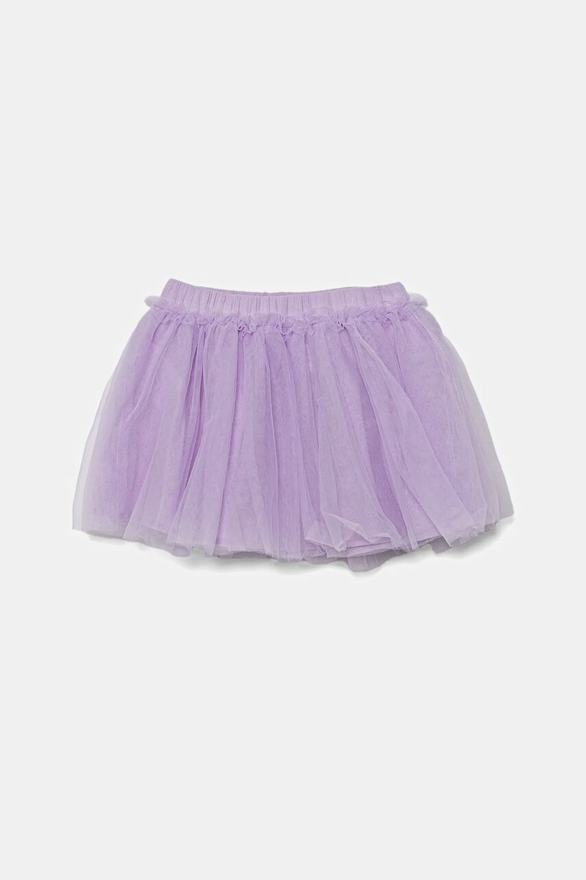 United Colors of Benetton fustă fete culoarea violet, mini, evazati, 4XTGG0011