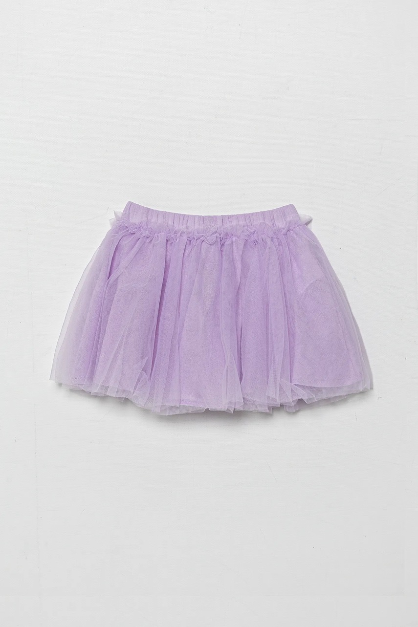 Детская юбка United Colors of Benetton цвет фиолетовый mini расклешённая 4XTGG0011 Детская юбка United Colors of Benetton цвет фиолетовый mini расклешённая 4XTGG0011