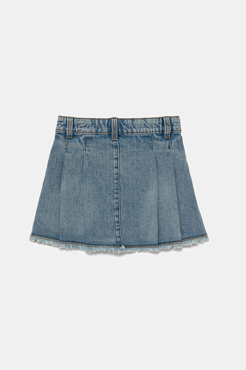Детская джинсовая юбка United Colors of Benetton mini расклешённая 4VJEC002F Детская джинсовая юбка United Colors of Benetton mini расклешённая 4VJEC002F