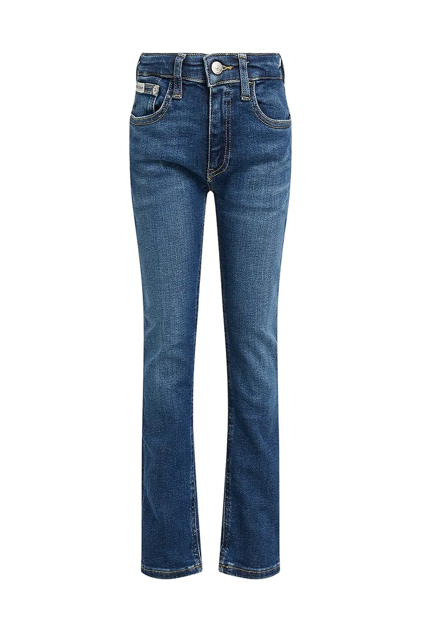 Levně Dětské rifle Calvin Klein Jeans SLIM IB0IB02303