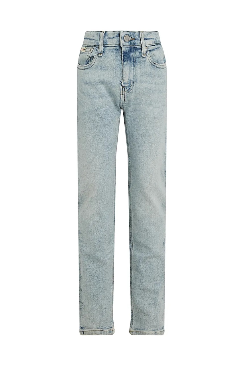Levně Dětské rifle Calvin Klein Jeans SLIM IB0IB02304