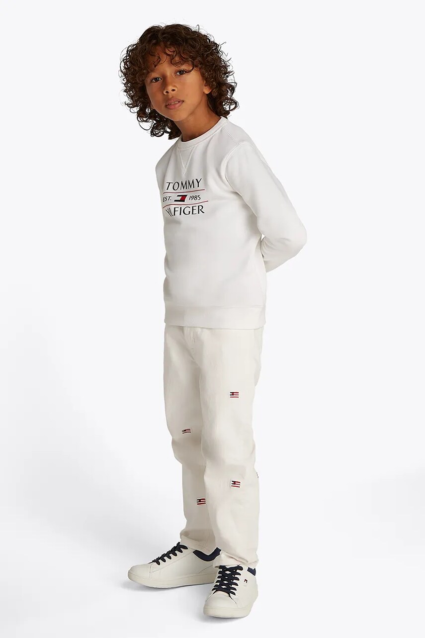 

Детски дънки Tommy Hilfiger ARCHIVE CRITTER KB0KB09561, Бял