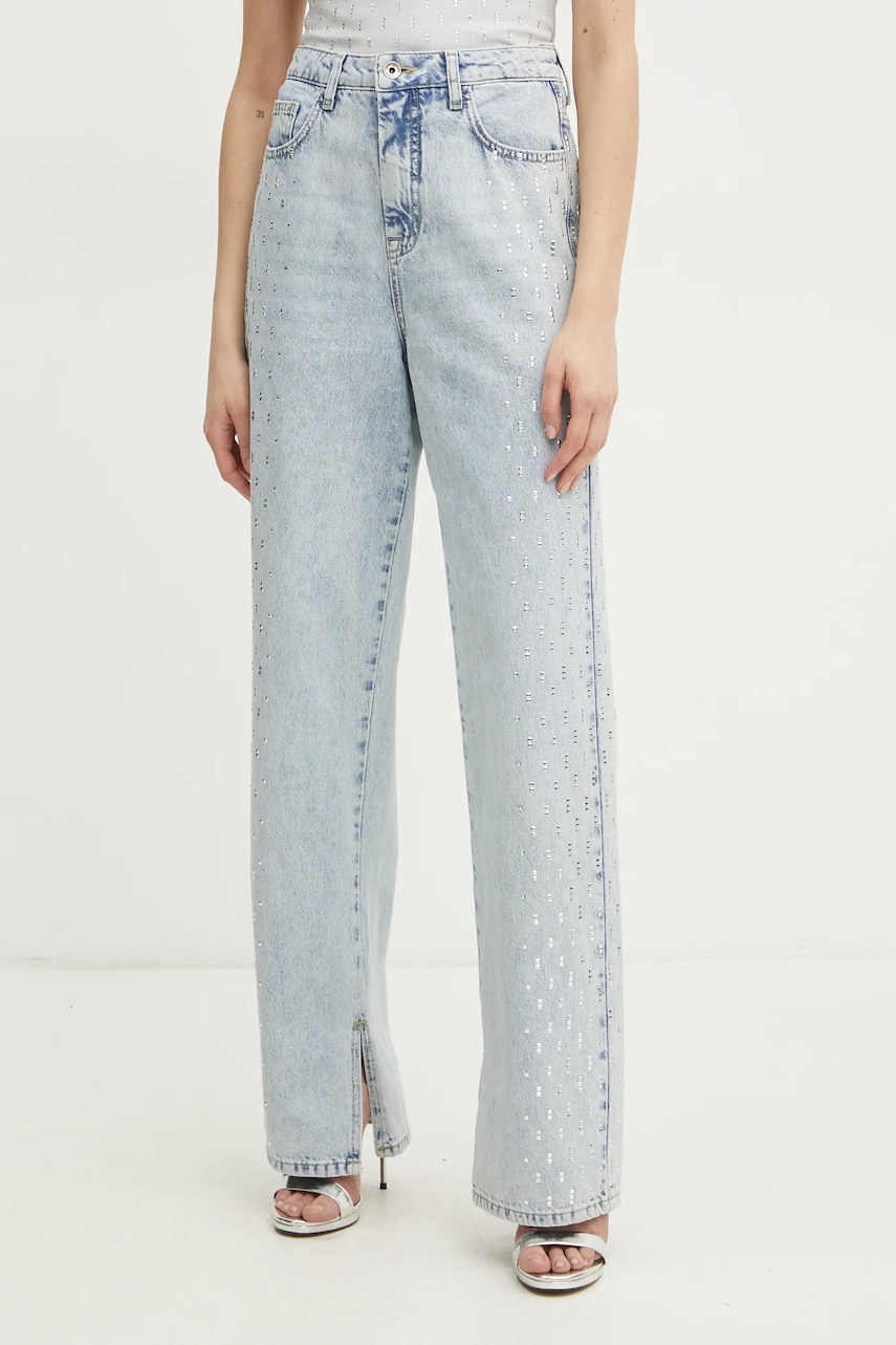 Levně Džíny Patrizia Pepe dámské, high waist, 8P0662 D097