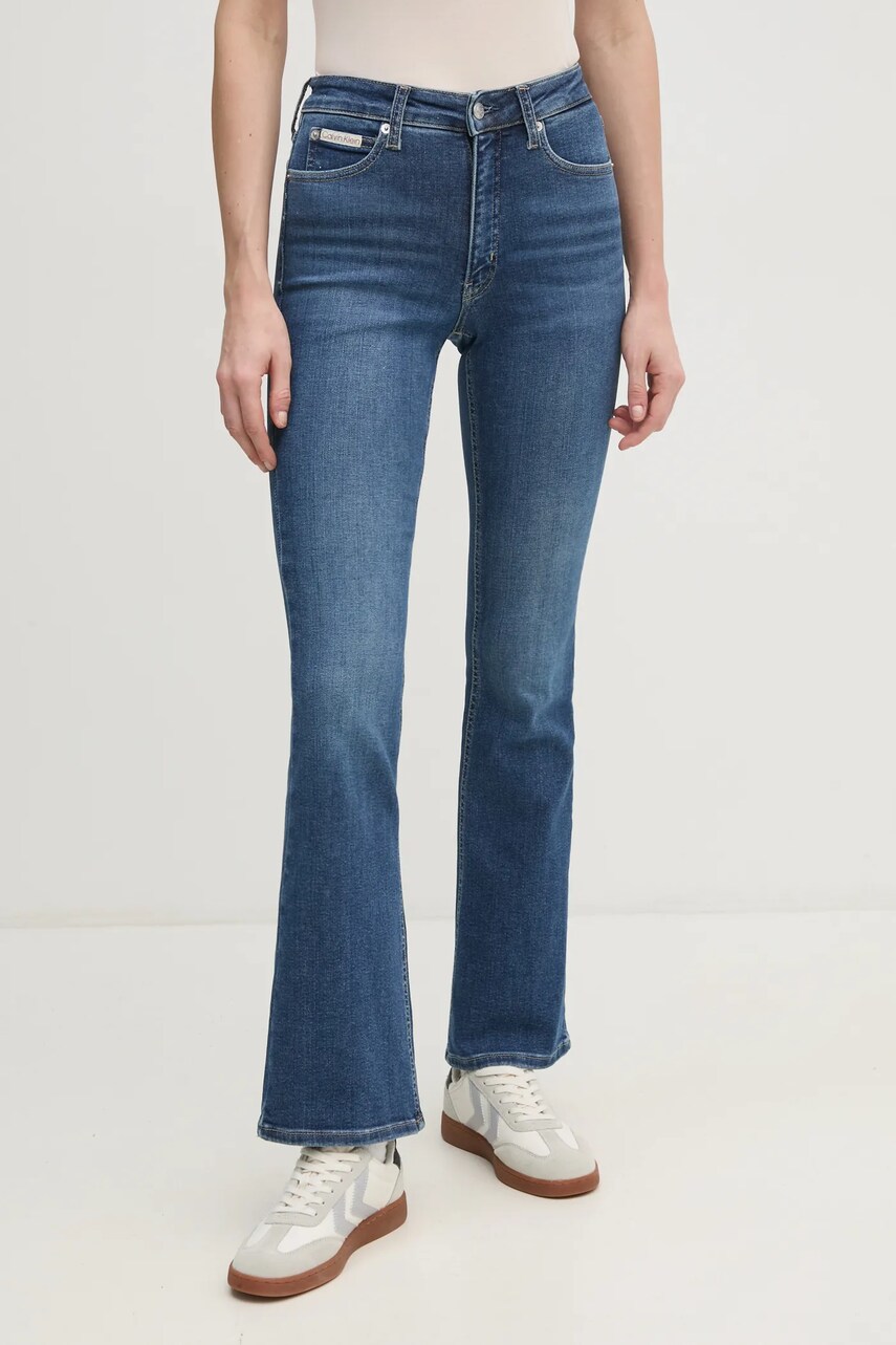 Levně Džíny Calvin Klein Jeans dámské, medium waist, J20J224483