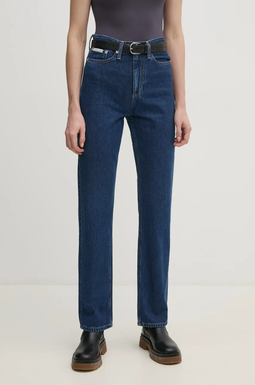 Džíny Calvin Klein Jeans dámské, high waist, J20J224504