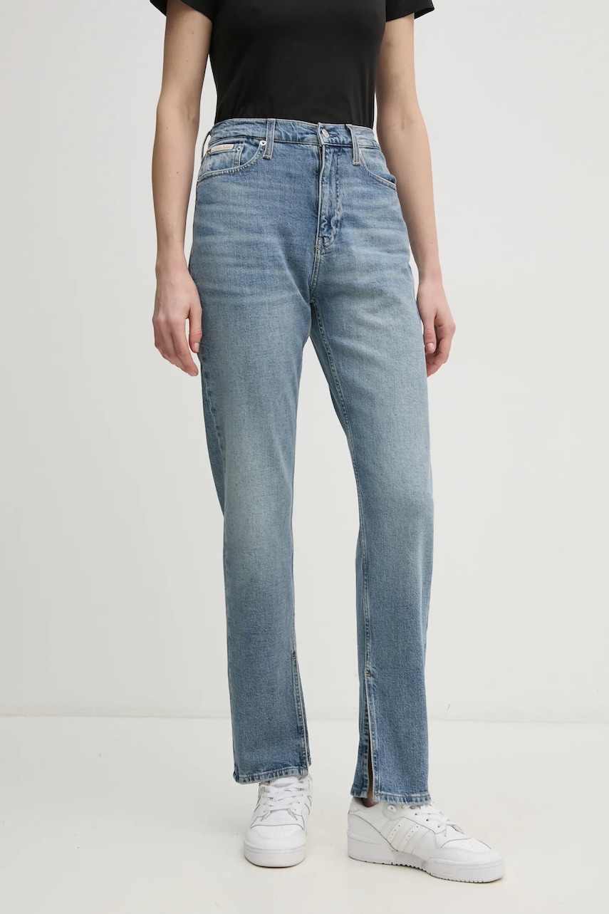 Levně Džíny Calvin Klein Jeans dámské, high waist, J20J224508