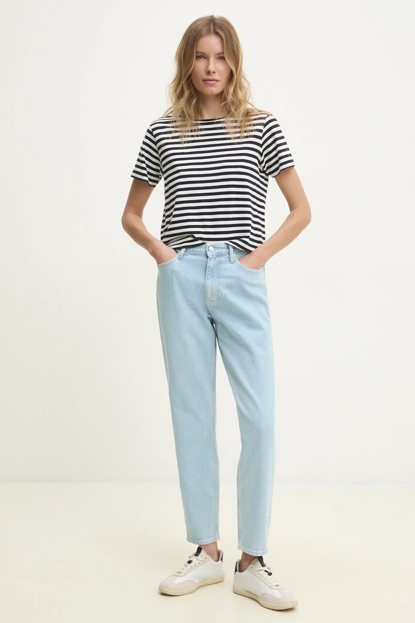 Levně Džíny Calvin Klein Jeans dámské, high waist, J20J224516
