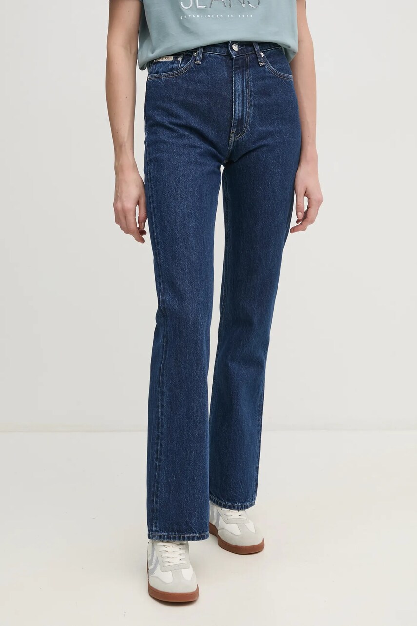 Levně Džíny Calvin Klein Jeans dámské, high waist, J20J224524
