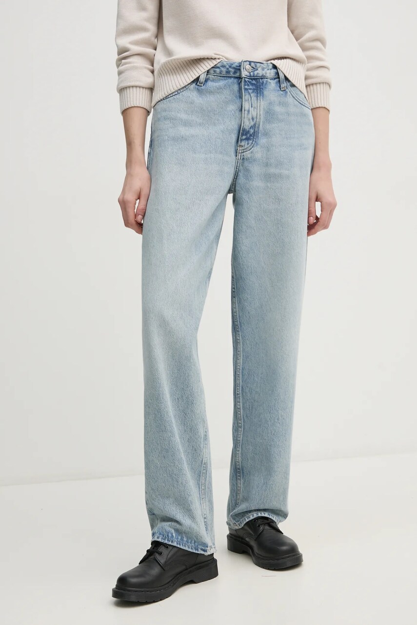 Levně Džíny Calvin Klein Jeans dámské, high waist, J20J224550
