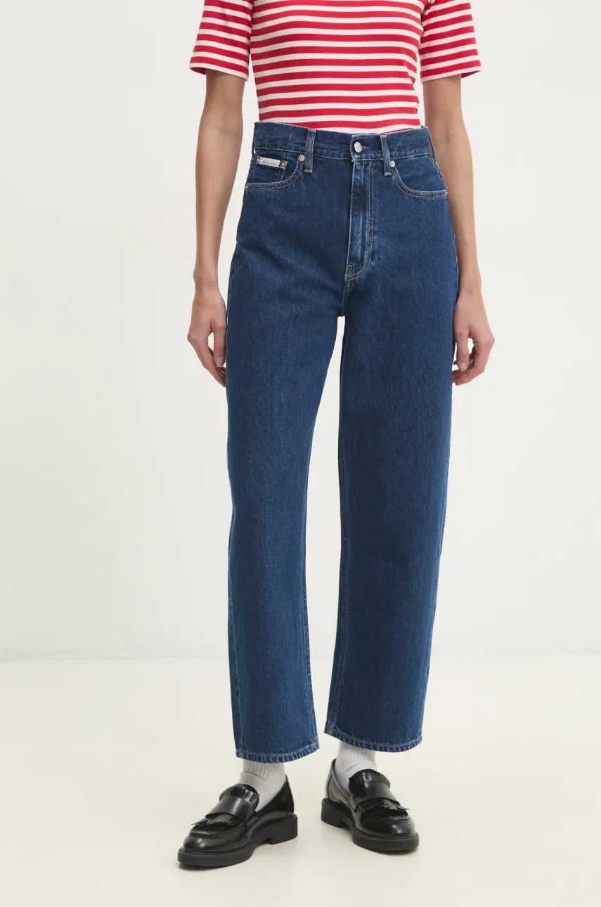 Džíny Calvin Klein Jeans dámské, high waist, J20J225004