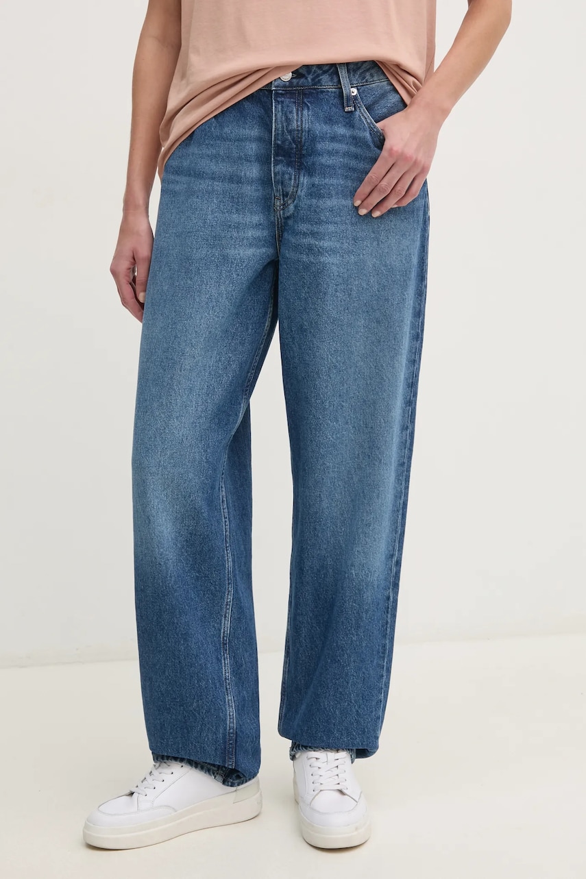 Levně Džíny Calvin Klein Jeans dámské, high waist, J20J225069