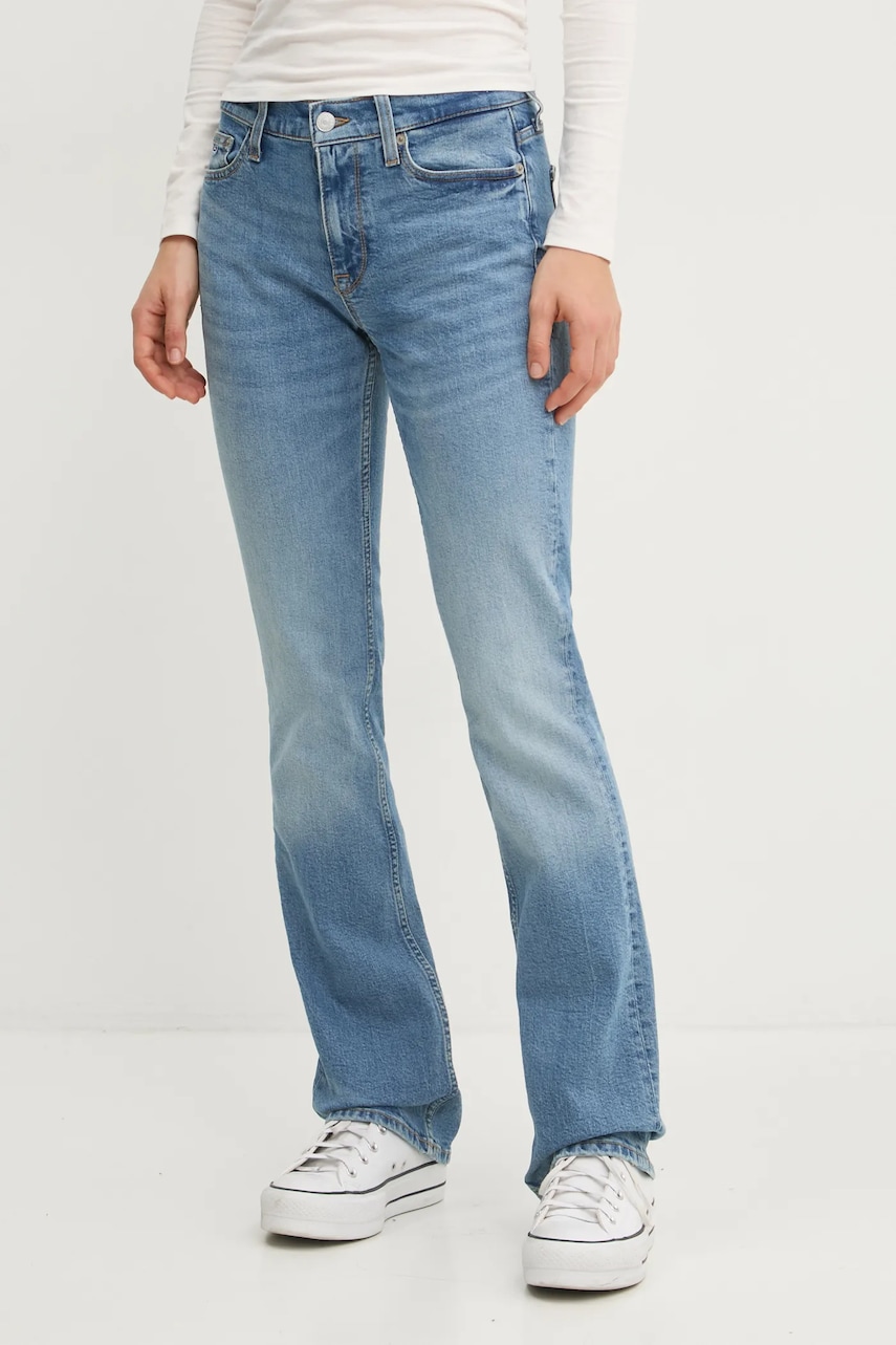 Tommy Jeans jeans femei medium waist, DW0DW19565 Tommy Jeans jeans femei medium waist, DW0DW19565
