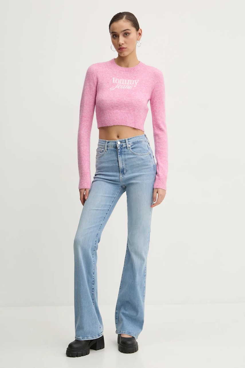 Джинсы Tommy Jeans женские высокая посадка DW0DW19568 Джинсы Tommy Jeans женские высокая посадка DW0DW19568