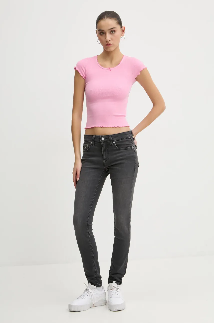 Джинсы Tommy Jeans женские цвет серый DW0DW19588 Джинсы Tommy Jeans женские цвет серый DW0DW19588