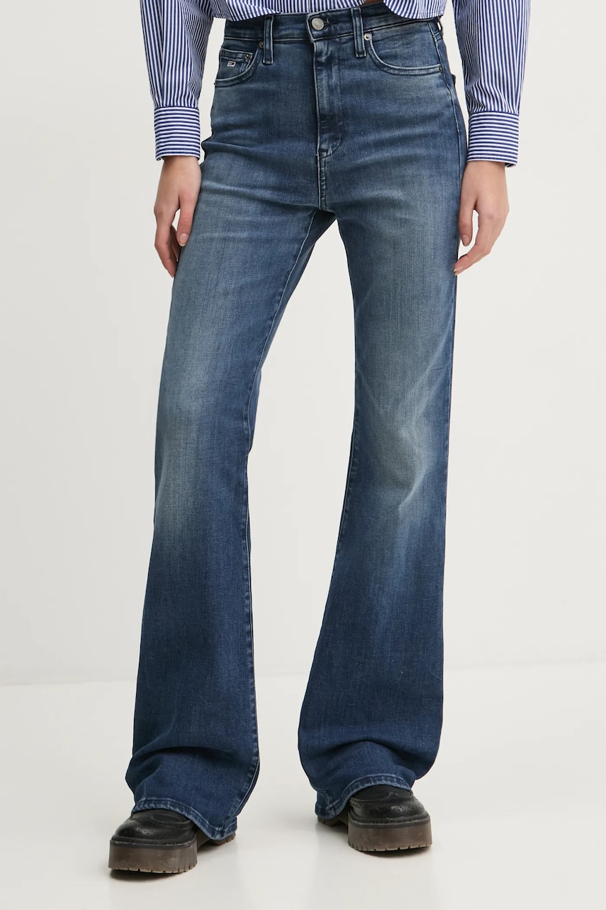 Tommy Jeans jeans femei high waist, DW0DW19756 Tommy Jeans jeans femei high waist, DW0DW19756