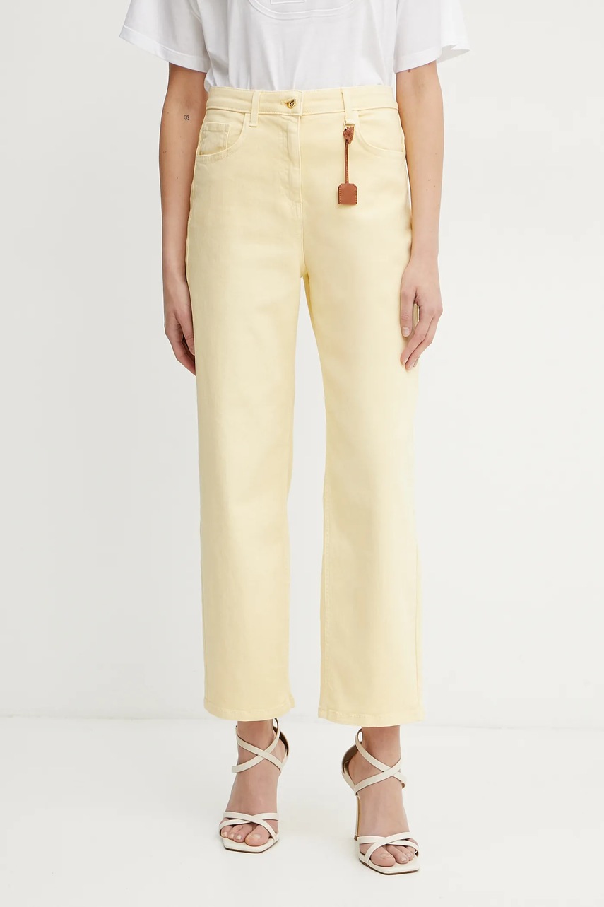 Levně Džíny Elisabetta Franchi dámské, high waist, PJ87D51E2
