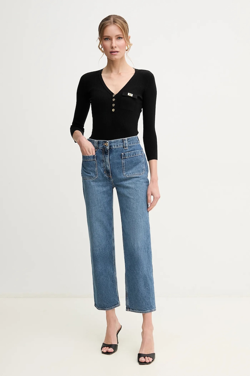 Джинсы Elisabetta Franchi женские высокая посадка PJ91I51E2 Джинсы Elisabetta Franchi женские высокая посадка PJ91I51E2