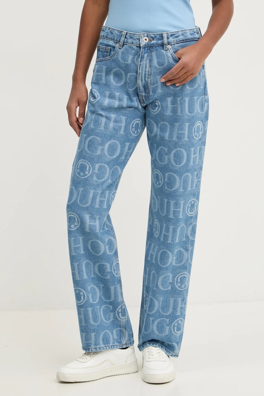 Levně Džíny Hugo Blue dámské, high waist, 50532139