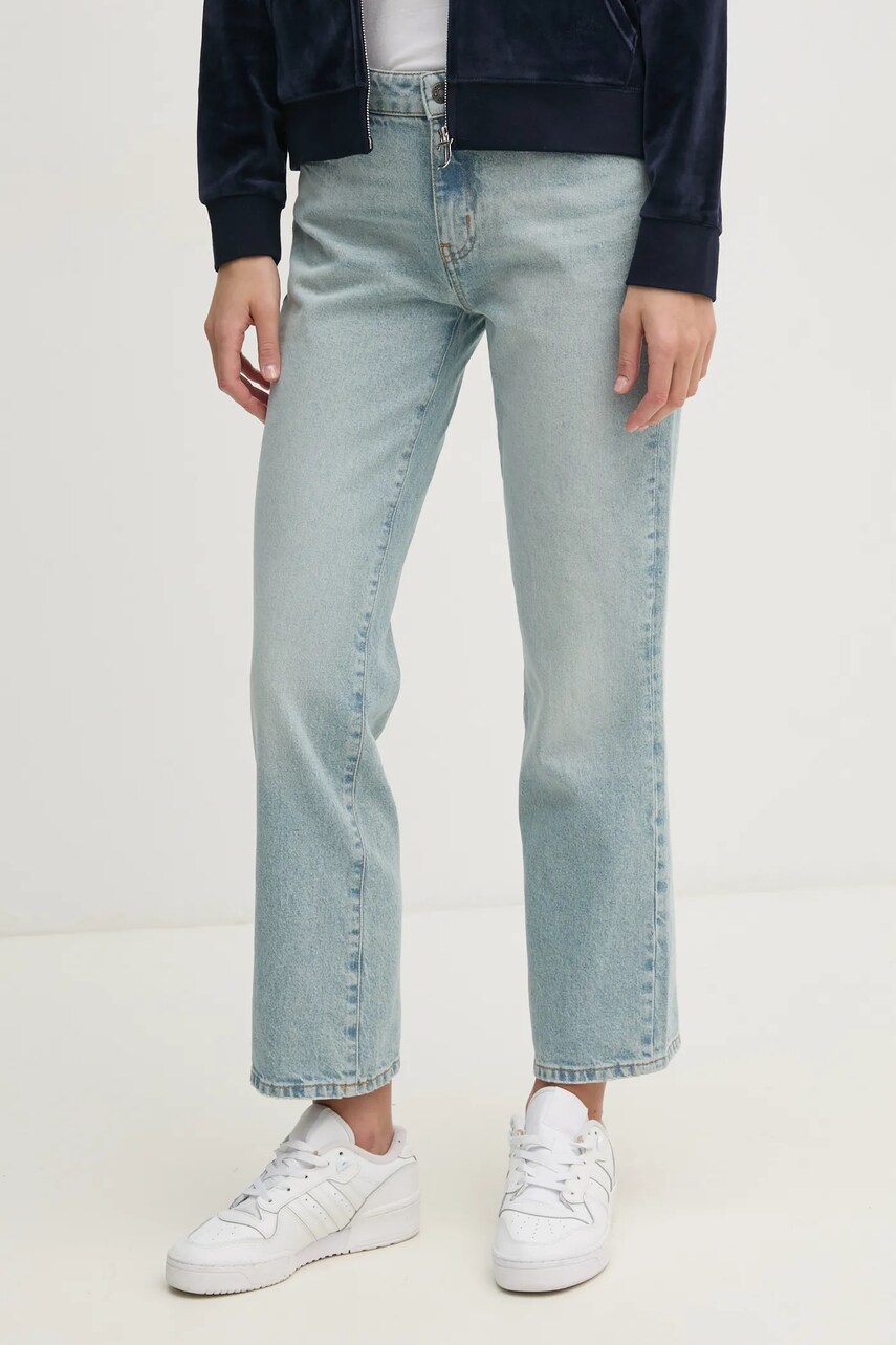 Levně Džíny Guess Jeans dámské, medium waist, W5RA98 D5M45