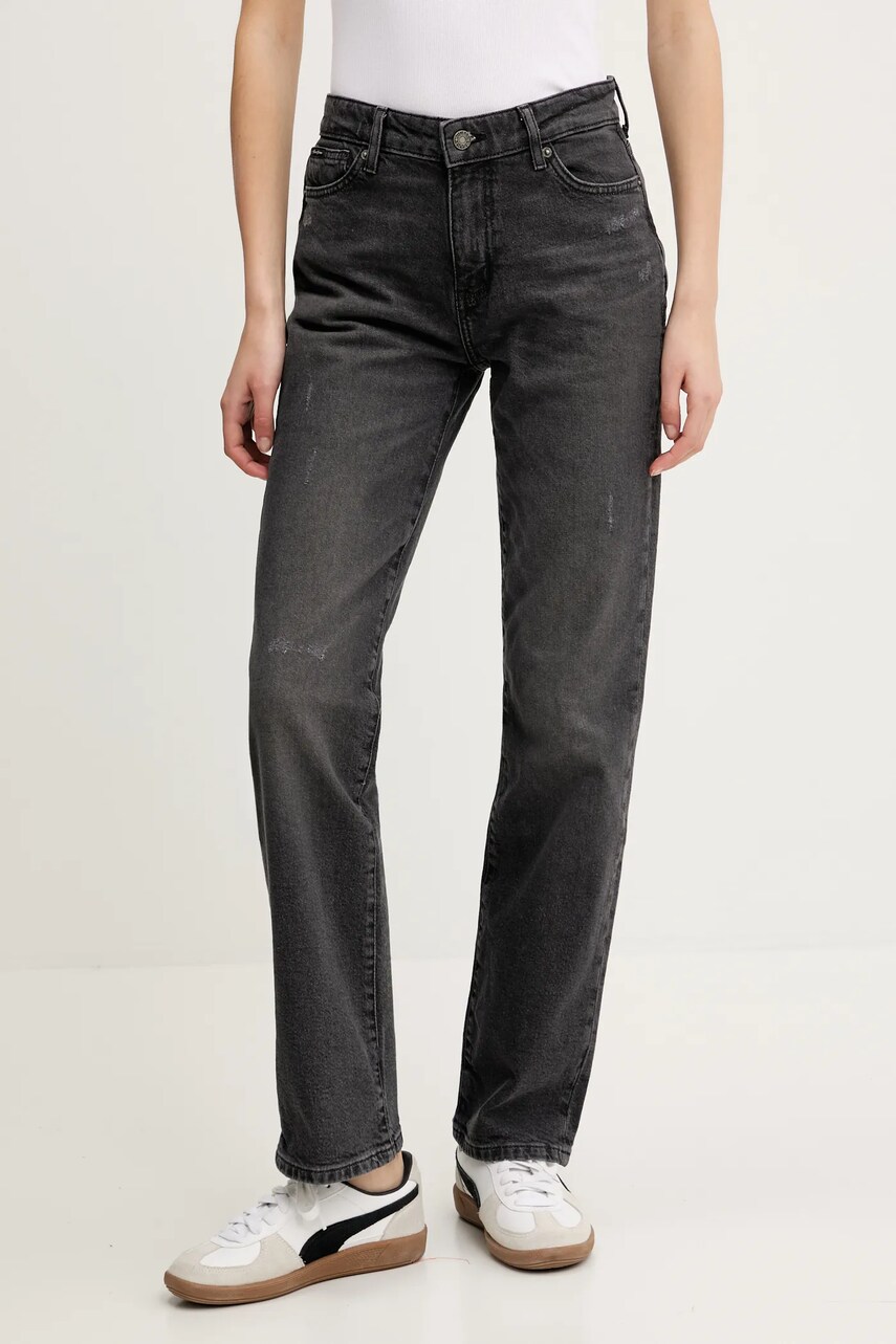 Levně Džíny Guess Jeans dámské, medium waist, W5RA98 D5M72