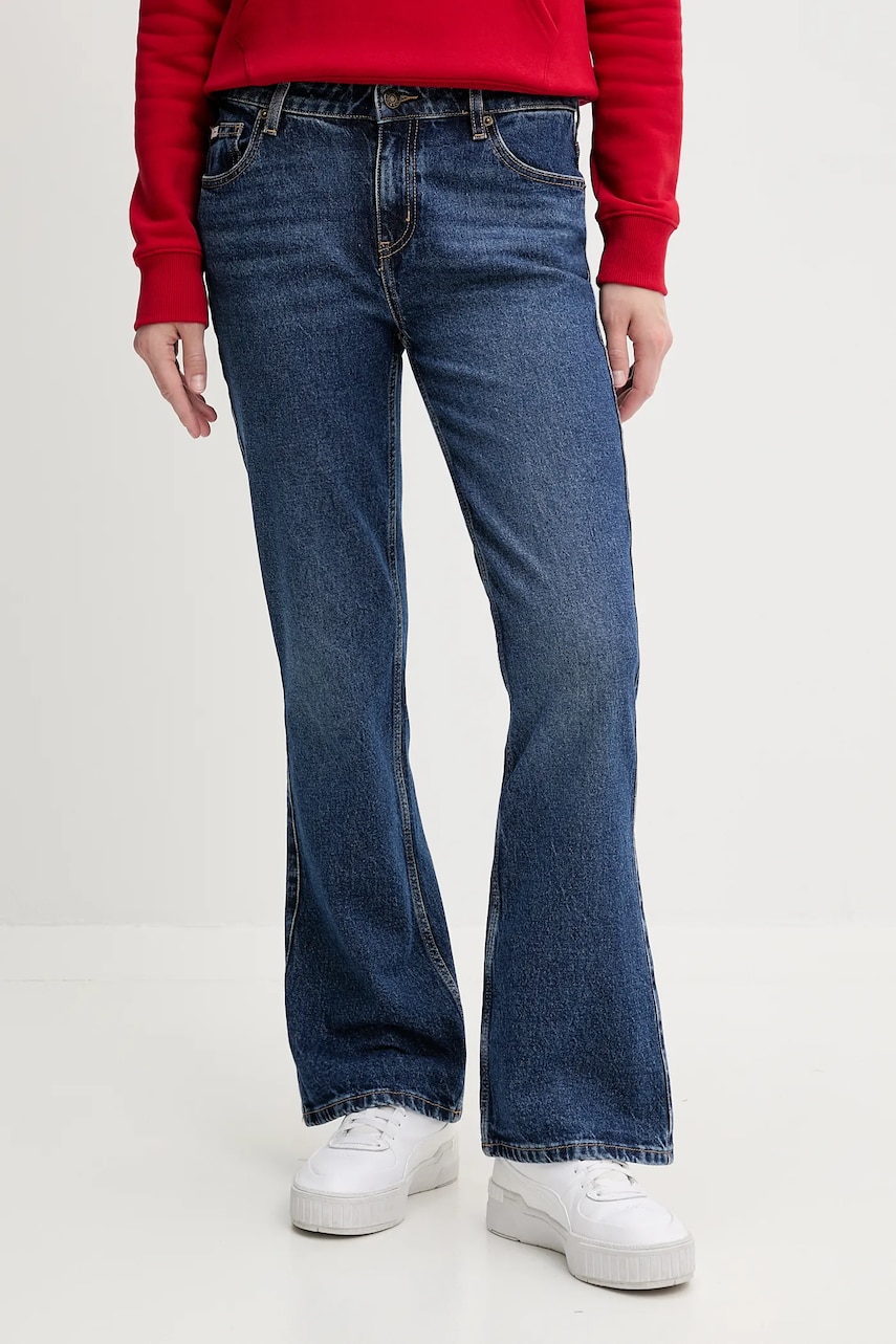 Levně Džíny Guess Jeans dámské, high waist, W5RA1S D5M44