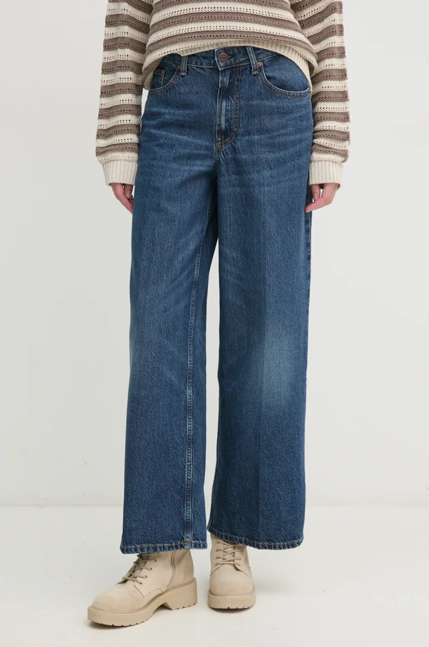 Džíny Tommy Hilfiger dámské, modrá barva, WW0WW43712
