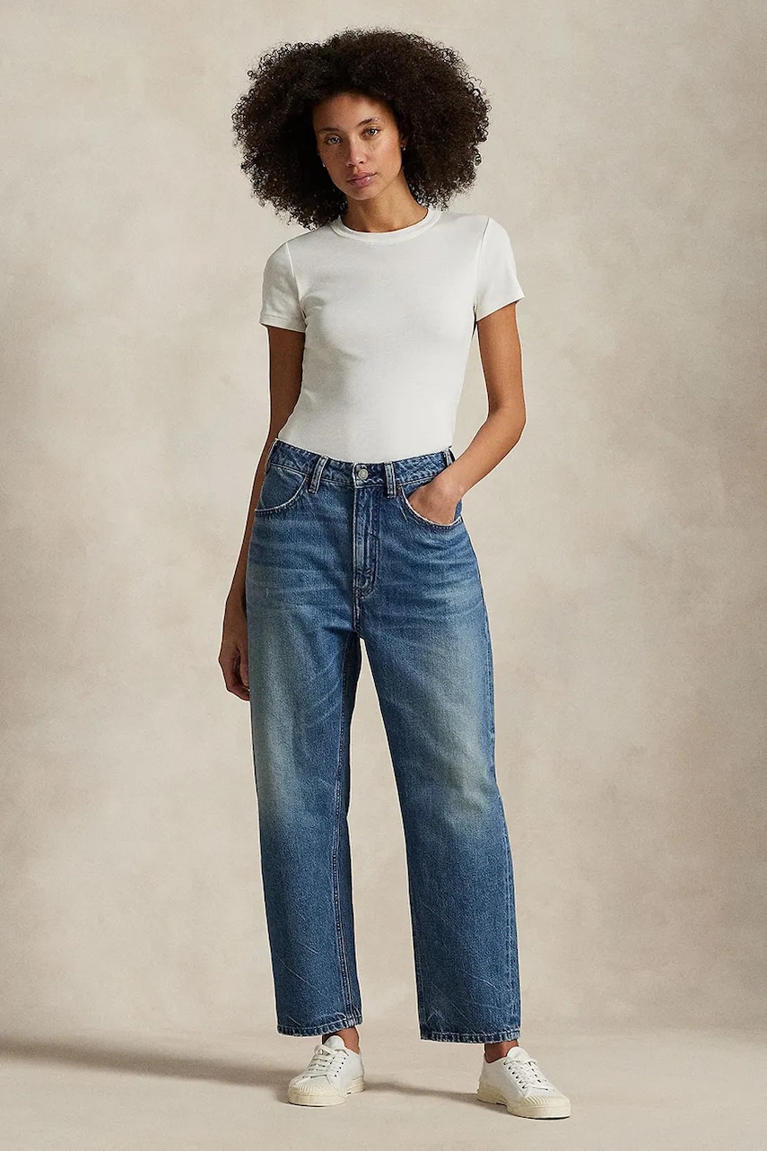 Levně Džíny Polo Ralph Lauren dámské, high waist, 211959041