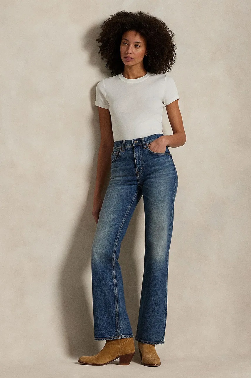 Levně Džíny Polo Ralph Lauren dámské, high waist, 211969376